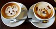 káva latte art pxb